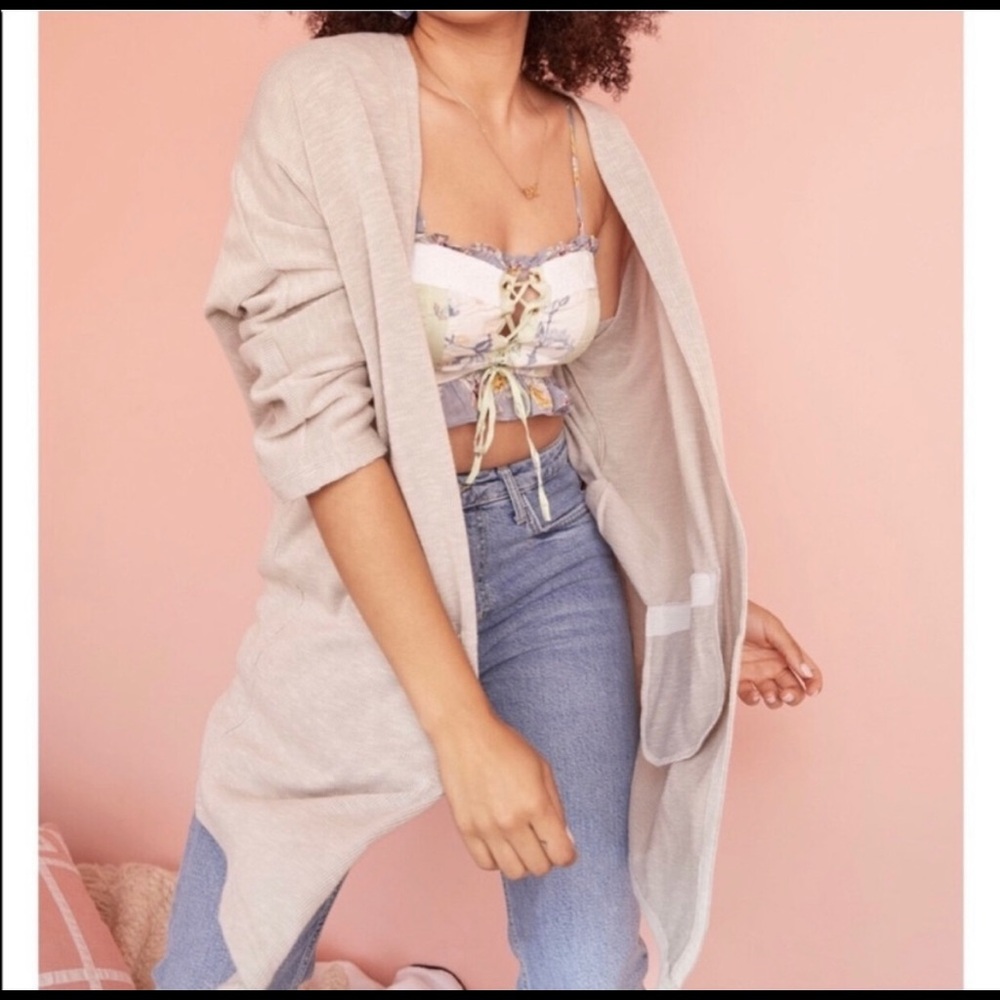 Anthropologie Gray Duster Size L